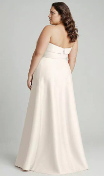 Sara Strapless Elegant Dress Alfred Sung D843 