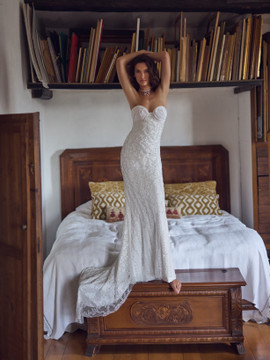 Ithaca Mermaid Wedding Dress with optional Train by Wona Concept -