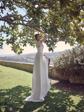 Graal Lace Dress with Overskirt & Corset Wedding Dress by Wona Concept