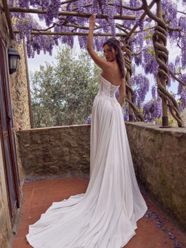Erato A-lne Silk with Corset Wedding Dress by Wona Concept