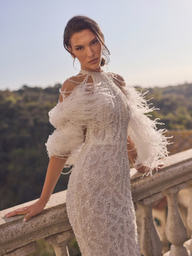 Argos Shimmering Mermaid Wedding Dress with optional cape by Wona Concept - Dress only 