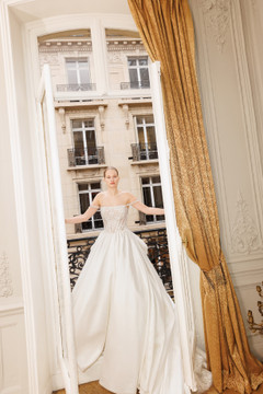 Pallada Mermaid Lace Wedding Dress with optional Overskirt by Wona Concept - Dress only 