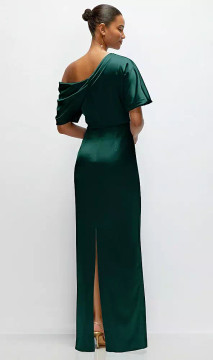 Asymmetrical Off-the-Shoulder Pleated Satin Maxi Dress by After Six -   Nathalie · Style 6901 in 24 colors