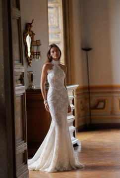 Narice Wedding Dress by Wona Concept Turtleneck gown