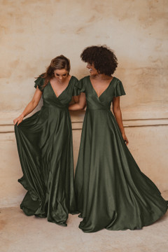 Auckland TO872 Bridesmaids Dress by Tania Olsen in Olive
