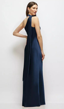 Draped Scarf One-Shoulder Bias Stretch Satin Maxi Dress by After Six -  Rebecca ·  Style 6911 in 24 colors
