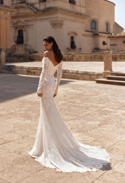Ravaya Long Sleeves Wedding Dress By Ida-Torez By Pollardi Bridal 
