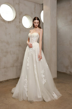 Millie Lace & Tulle A-Line Wedding Dress