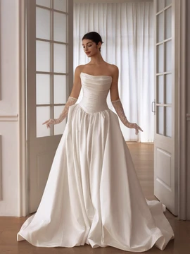 Valerie Low Waist Taffeta Wedding Dress