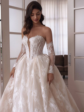 Bailey Ballgown Lace Wedding Dress 