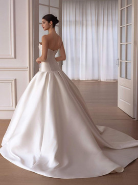 Reese Low Waist Mikado Ballgown Wedding Dress 