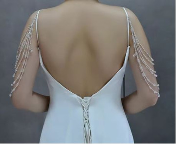 Detachable Bridal Beaded Sleeves style 43