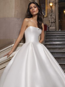 CLOSE Wedding Gown By Pronovias Size 12 (Dress only $999) (Bolero $250)