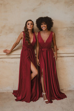 Napa TO861 Bridesmaids Dress by Tania Olsen in Wine