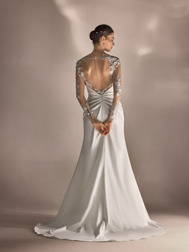 Ines Long Sleeves Mermaid Crepe Wedding Dress