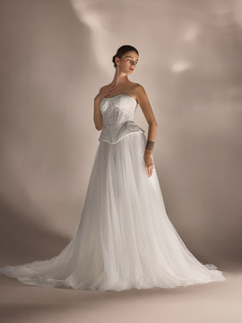 Fleur Basque Waisted 2 pcs Wedding Dress