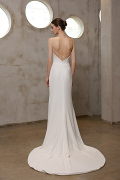 Harper Crepe Wedding Dress (online only)