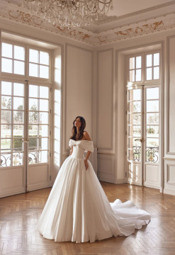 Alix Low Waist  Wedding Gown By Pollardi Bridal