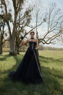 Carat Wedding Dress by Wona Concept in Ivory or Black  (Call for price) ( arrive in Sep )