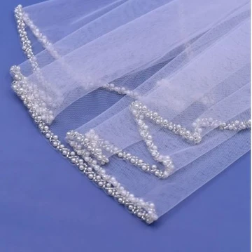 Pearls & Beads Beaded Bridal Veil 3 M 