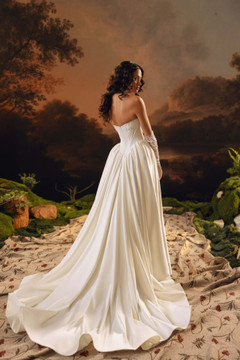 Amira Satin Wedding Dress by Anne Mariee