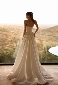Shiver Satin Wedding Gown By Pollardi Bridal