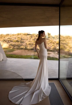 Ember Satin Wedding Gown By Ida- Torez By Pollardi Bridal