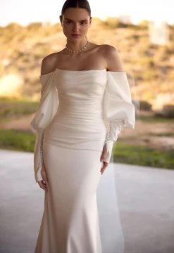 Ember Satin Wedding Gown By Ida- Torez By Pollardi Bridal