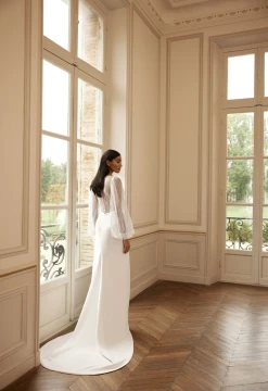 Vernessa Crepe Wedding Gown By Ida- Torez By Pollardi Bridal