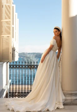 Libertasia  Prada organza Wedding Gown By Ida- Torez By Pollardi Bridal