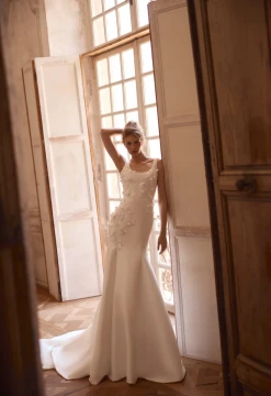 Petalia Mikado Wedding Gown By Daria Karlozi by Pollardi Bridal