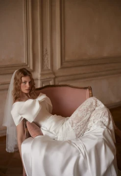 Lantana Skirt 2 Mikado Wedding Gown By Daria Karlozi by Pollardi Bridal (skirt only) (online only) 