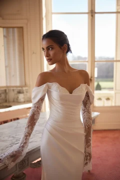 Viva Satin Wedding Gown by Luce Sposa