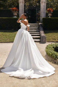 Sabina Ballgown Satin Wedding Dress by Oksana Mukha