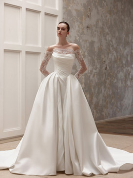 Mia Satin Wedding Dress
