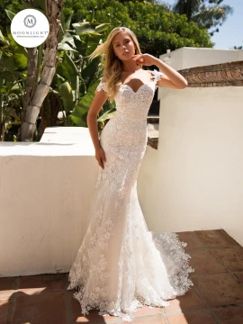 Moonlight Bridal Collection J6710 size 10 in ivory/light nude