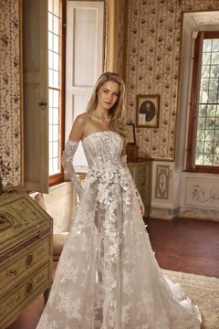 Magnolia A Line Wedding Dress by Oksana Mukha