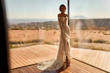 Benita Mermaid Wedding Dress by Luce Sposa (pre-order)(optional cape)