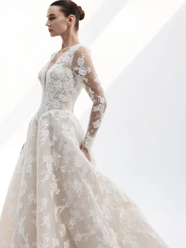 Isabeaulace A-line Long Sleeves Wedding Gown