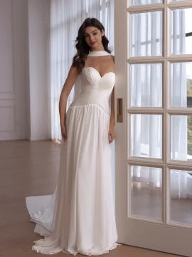 Jennifer Chiffon Boho Wedding Gown