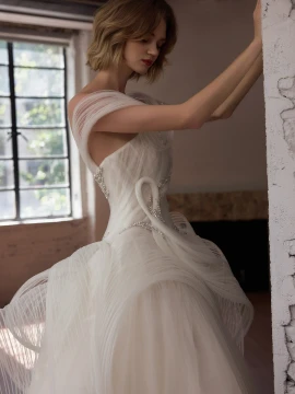 Veronica Tulle Ball Gown Wedding Dress 