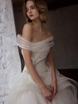Veronica Tulle Ball Gown Wedding Dress 