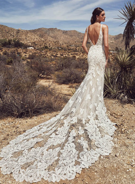 Maura Lace Fit & Flare Wedding Gown LA19105 by Calla Blanche ( Pre-order only) (Call for Price)