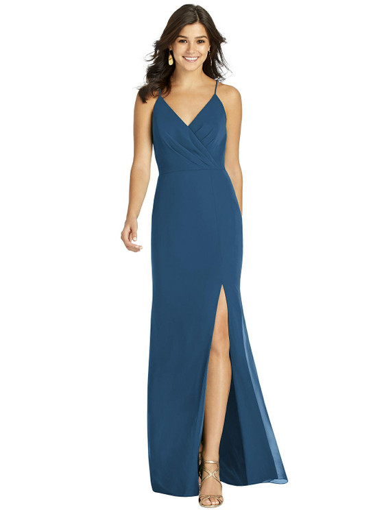 Ruched Halter Open-Back Maxi Dress - Jada