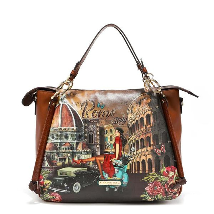 Nicole Lee MEMORY OF ROME TRIM TOTE by Ameise