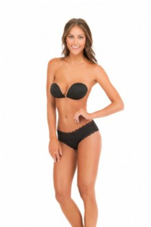 Nudi Bra - Backless and Strapless Black A Cups