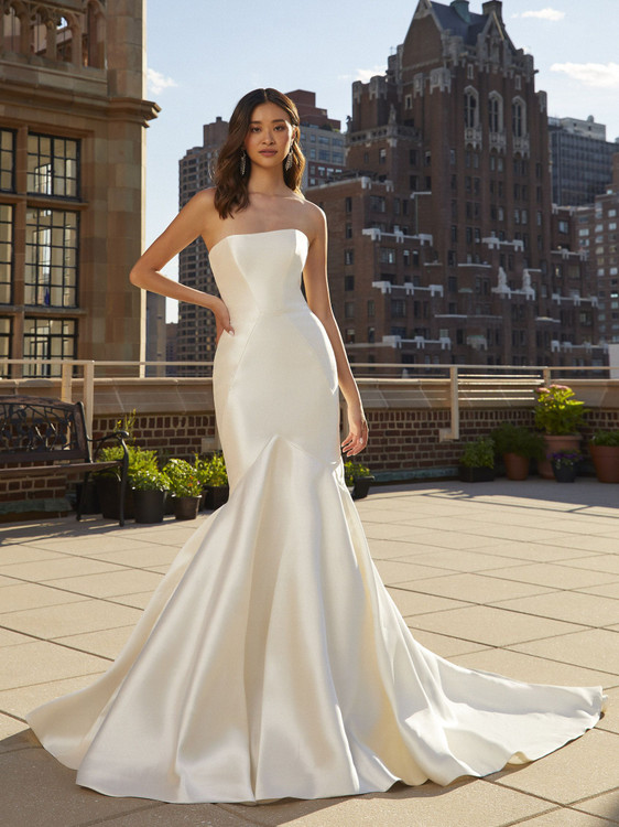 Oberon Kelly Mikado Strapless Wedding Gown by Pronovias