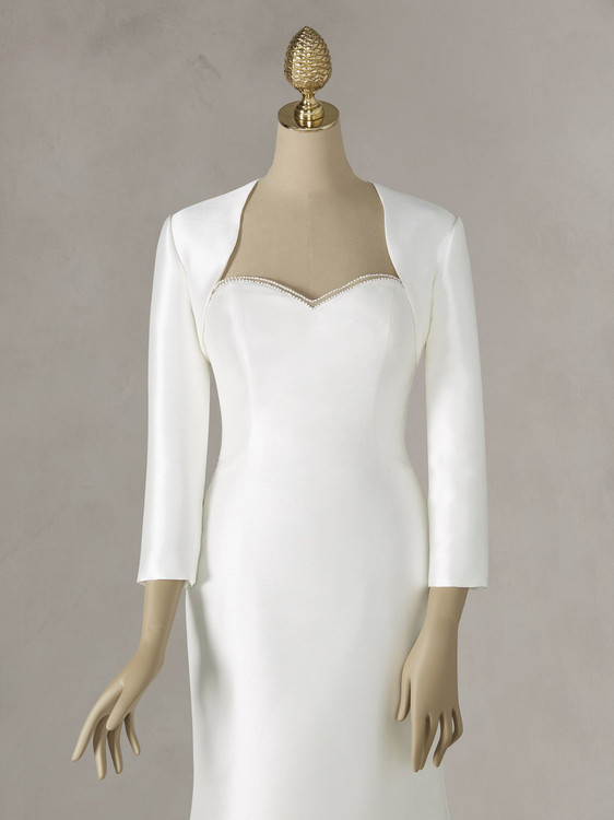 CHAQUETA LA 240 Crepe Off White JACKET By Pronovias Bridal