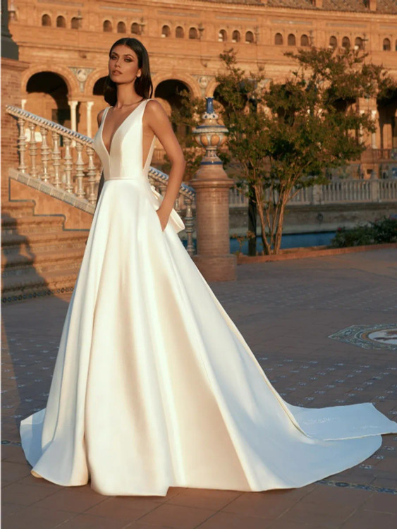 Silk & Satin Wedding Dresses for 2023 | DaVinci Bridal