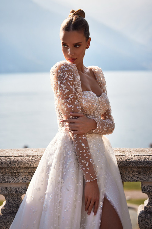 Sleeves only (to match Roxana By Luce Sposa )in size 12 in ivory/light nude